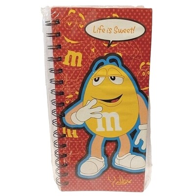 M&M "Life is Sweet" Hard Cover Notebook