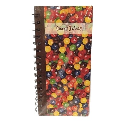 M&M "Sweet Ideas" Hard Cover Notebook