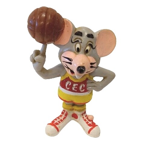 2 1/2&quot;H Chuck E Cheese Basketball PVC Figure