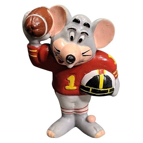2 1/2&quot;H Chuck E Cheese Football PVC Figure