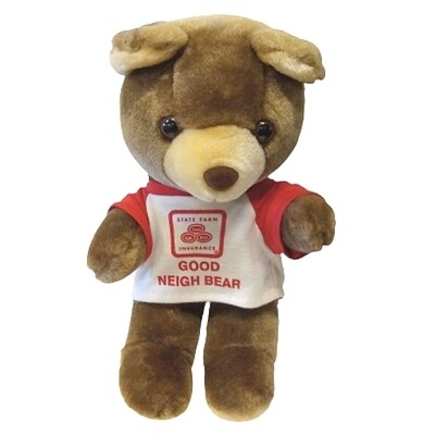 12&quot;H State Farm Insurance Good Neigh Bear Plush