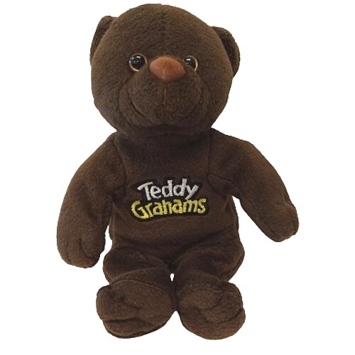 7 "H Teddy Grahams Chunk Chocolate Beanbag Character