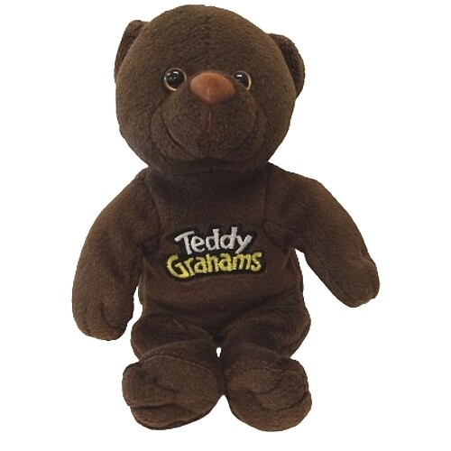 7 &quot;H Teddy Grahams Chunk Chocolate Beanbag Character