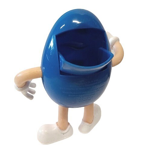 M&amp;M 5 1/4"H BLUE Bendable Figure with Candy Storage