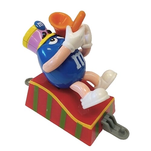 2 3/4&quot;H M&amp;M BLUE with Tuba Christmas Train Figure