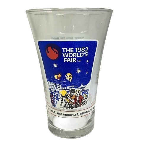 5 1/2&quot;H 1982 Wold&#39;s Fair Glass from McDonald&#39;s / Coca-Cola