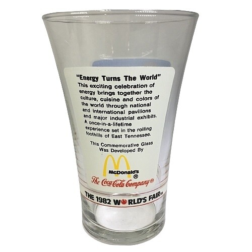 5 1/2"H 1982 Wold's Fair Glass from McDonald's / Coca-Cola
