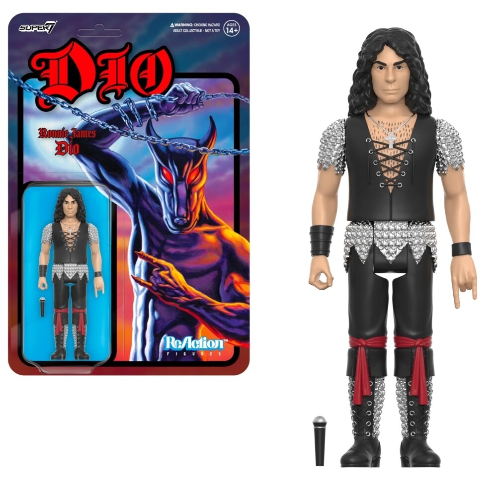 3 3/4"H Ronnie James Dio Holy Diver ReAction Figure