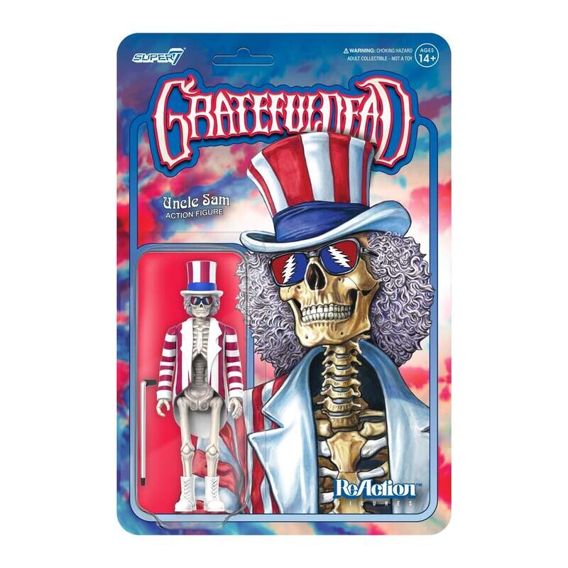 Grateful Dead 3 3/4&quot;H Uncle Sam ReAction Figure