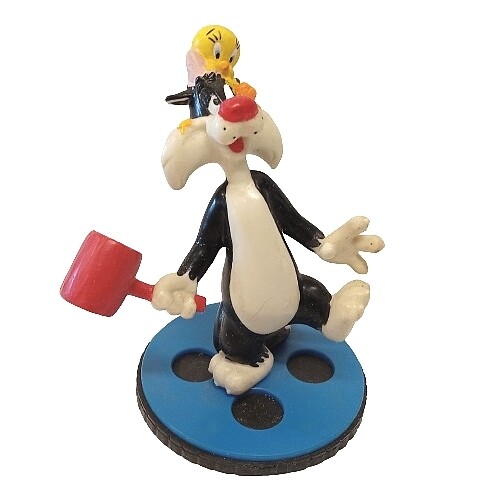 Looney Tunes 3 1/4&quot;H Sylvester and Tweety - Home Sweet Home PVC Figure