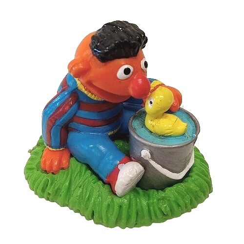 Sesame Street Ernie and Rubber Ducky PVC Figure