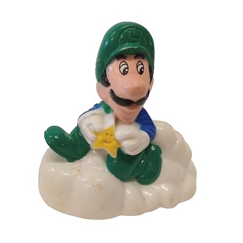 Super Mario Luigi on Cloud with Star