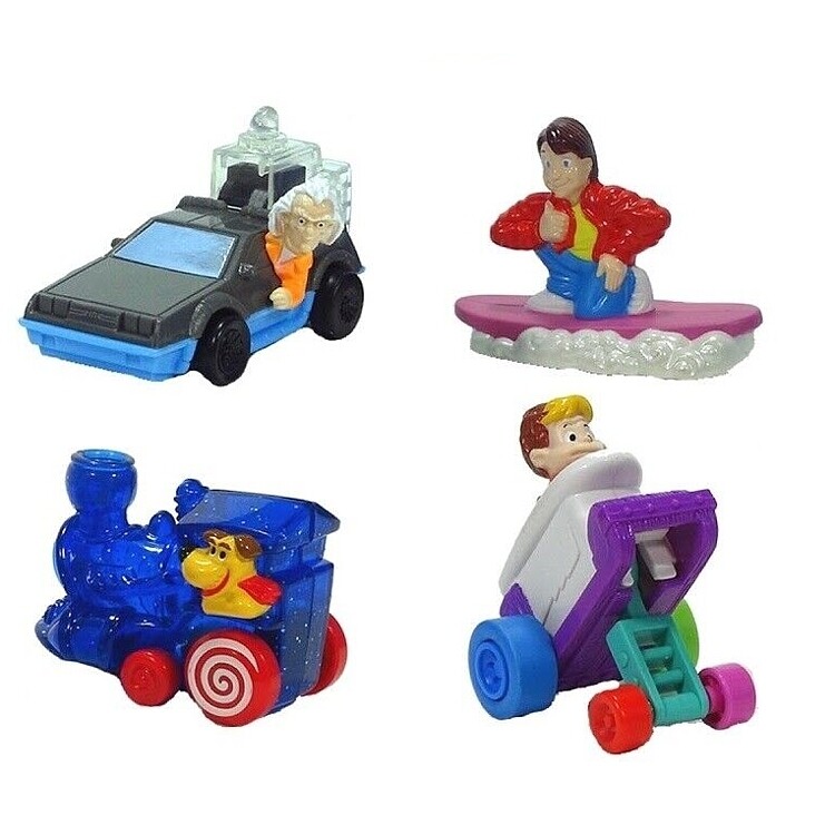 Back to the Future Set of 4 McDonald&#39;s Happy Meal Toys