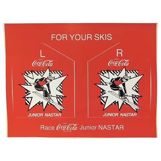 Coca-Cola Junior NASTAR Ski Stickers