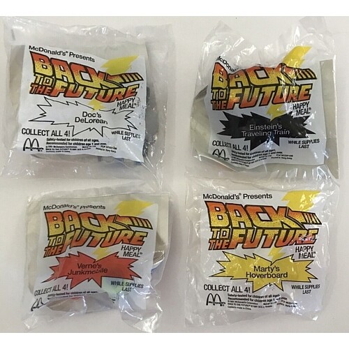 Back to the Future Set of 4 McDonald's Happy Meal Toys