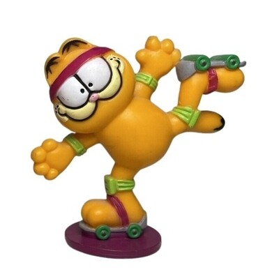Garfield 2 1/2"H on Skates PVC - McDonald's Under 3 Toy