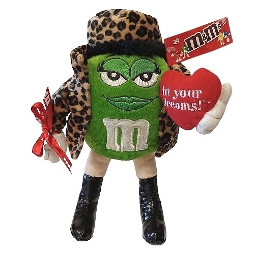M&amp;M GREEN 10 1/2&quot;H Plush - In your dreams
