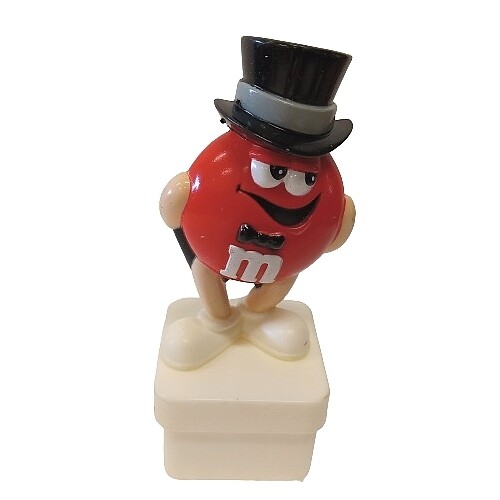 M&amp;M RED Square Base 3 3/4&quot;H Topper - Groom