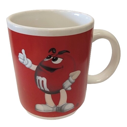 M&M RED Ceramic Mug