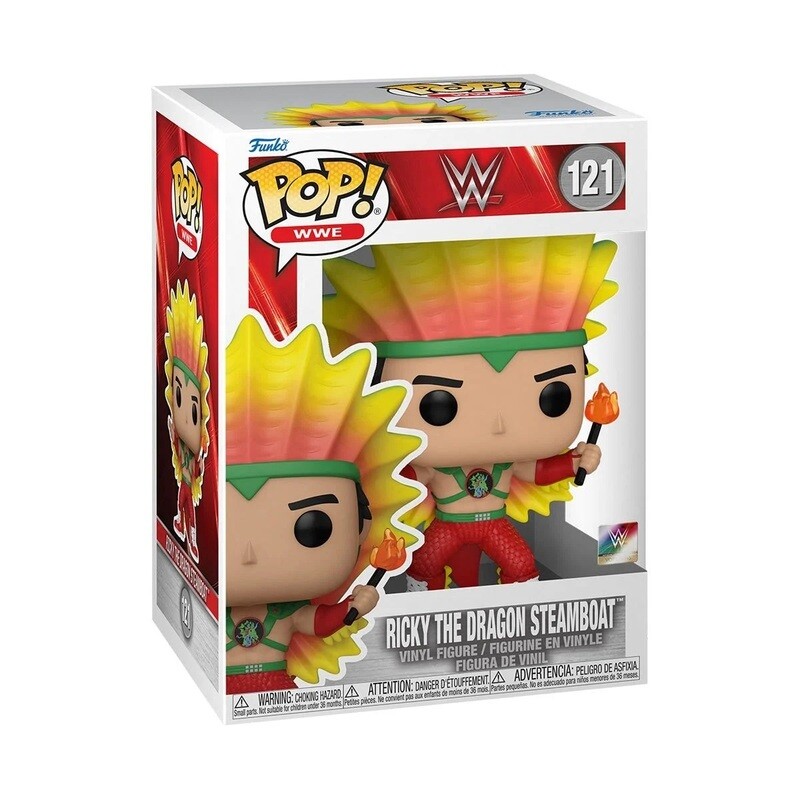 WWE Ricky The Dragon Steamboat 3 3/4"H POP! Vinyl Figure #121