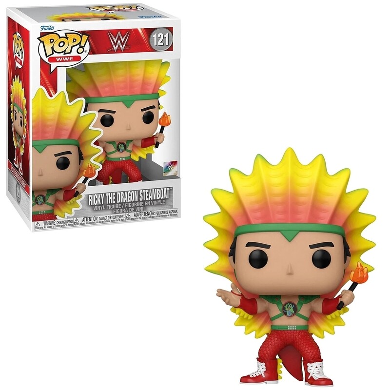 WWE Ricky The Dragon Steamboat 3 3/4&quot;H POP! Vinyl Figure #121