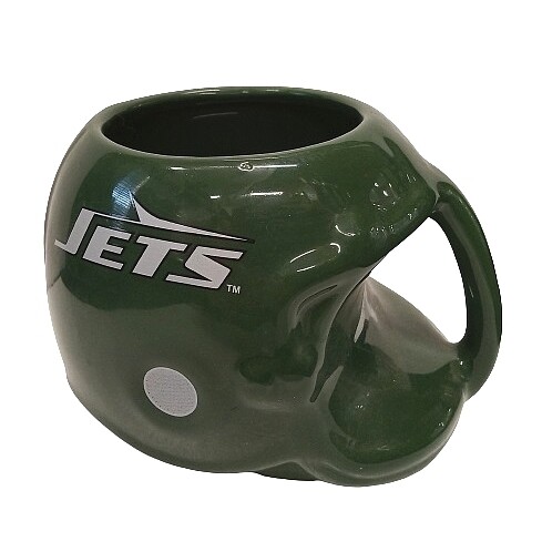 NFL New York Jets Helmet Shaped Ceramic Mug