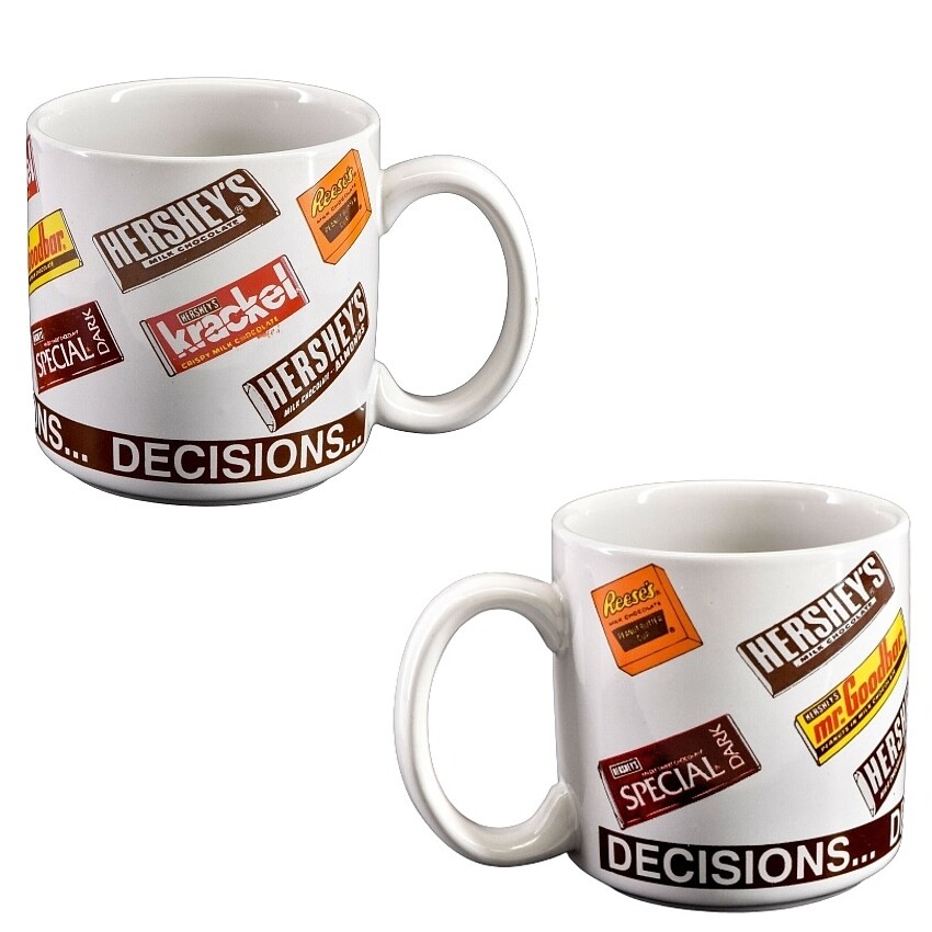 Hershey Candy Bars Ceramic Mug - Decisions...Decisions...Decisions...