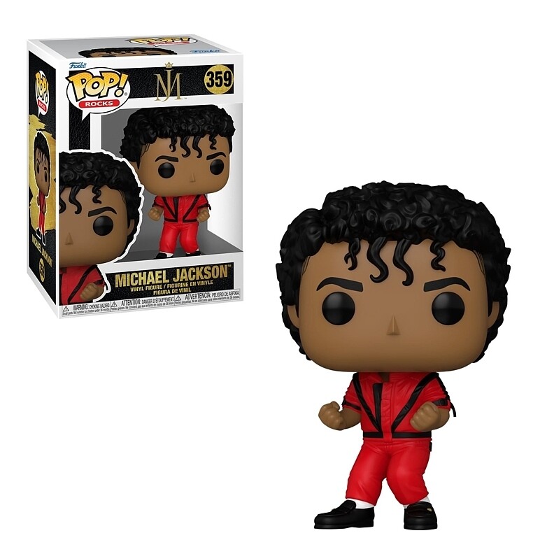 Michael Jackson THRILLER 3 3/4&quot;H POP! Rocks Vinyl Figure #359