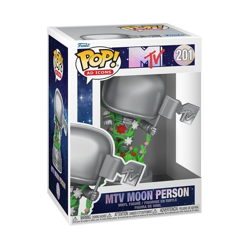MTV Moon Person 3 3/4"H POP!  Ad Icons Vinyl Figure #201