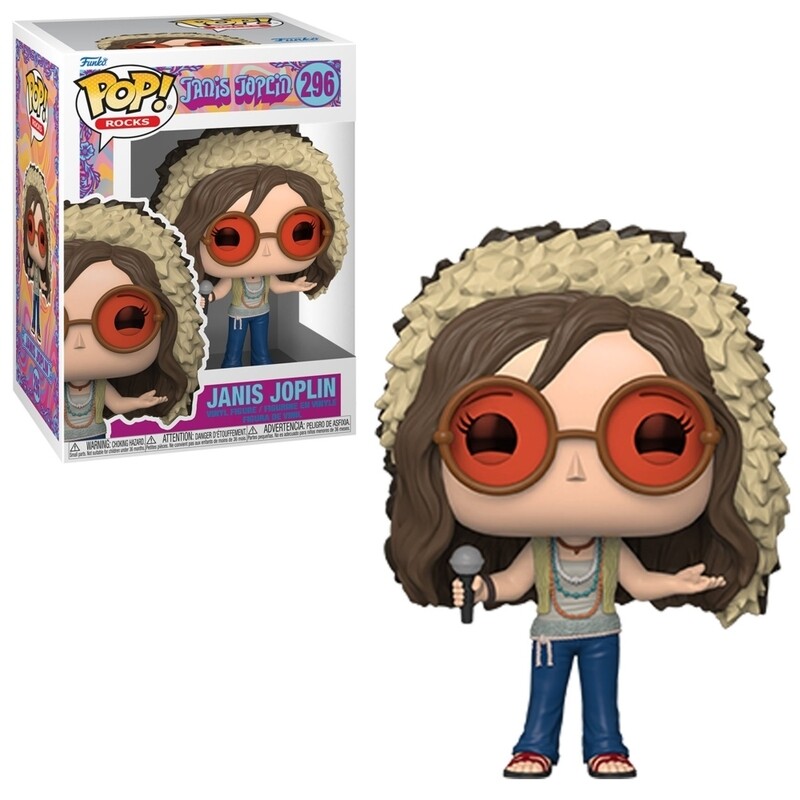 Janis Joplin 3 3/4&quot;H POP! Rocks Vinyl Figure #296