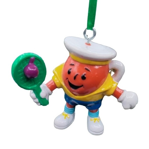 Kool-Aid Man Tennis PVC Christmas Ornament