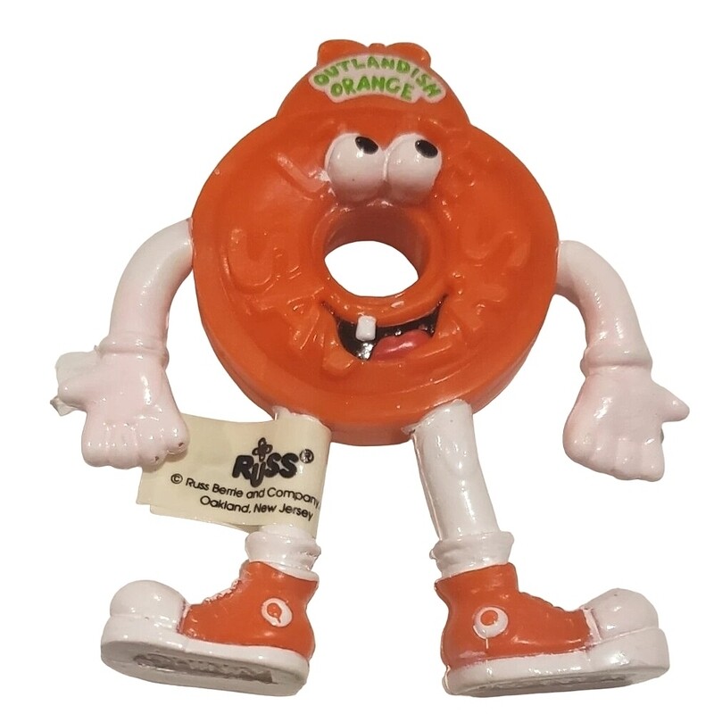 2 3/4&quot;H Outlandish Orange Lifesavers Bendy Figure