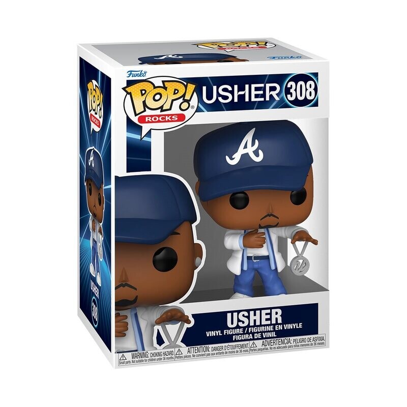 Usher Yeah 3 3/4"H POP! Rocks Vinyl Figure #308