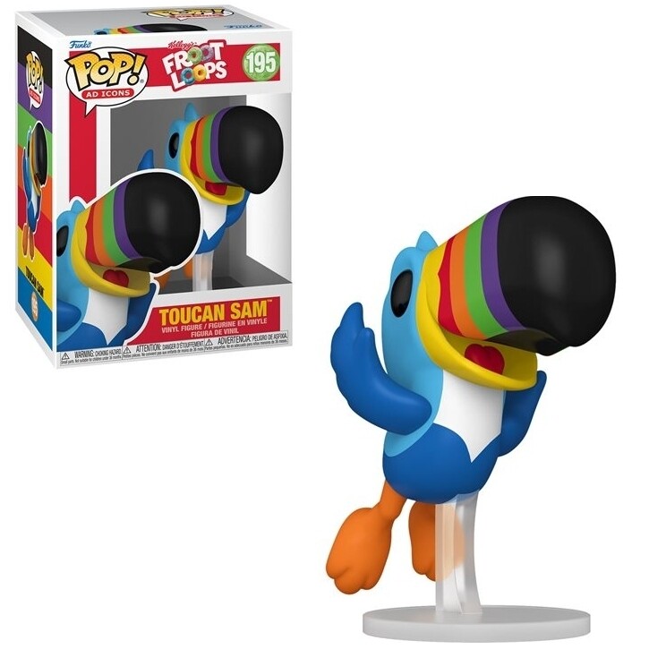 Kellogg&#39;s 3 3/4&quot;H Toucan Sam Flying POP! Ad Icons Vinyl Figure #195