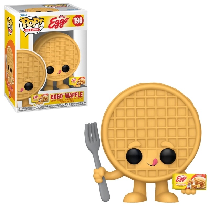 Kellogg&#39;s 3 3/4&quot;H Eggo Waffle POP! Ad Icons Vinyl Figure #196