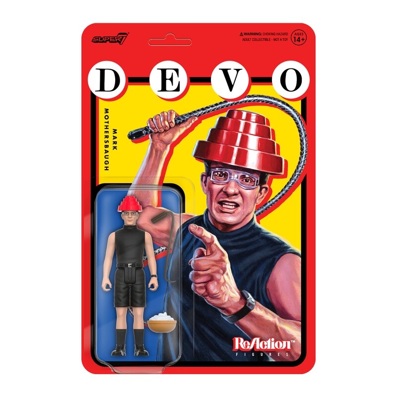 DEVO 3 3/4"H Mark Mothersbaugh Whip It! ReAction Figure