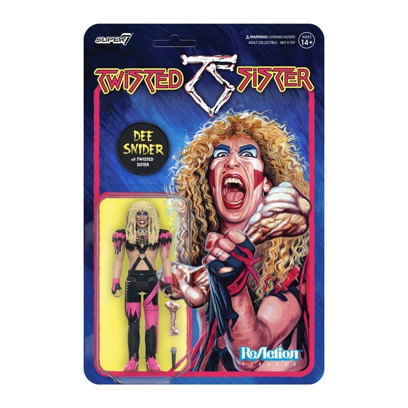 Twisted Sister 3 3/4"H Dee Snider ReAction Figure