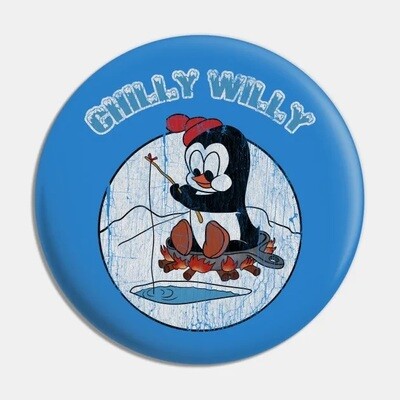 Chilly Willy 2 1/4"D Pinback Button