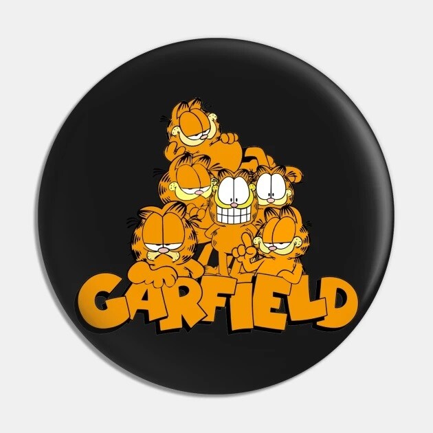 Garfield Pile of Garfields 2 1/4&quot;D Pinback Button