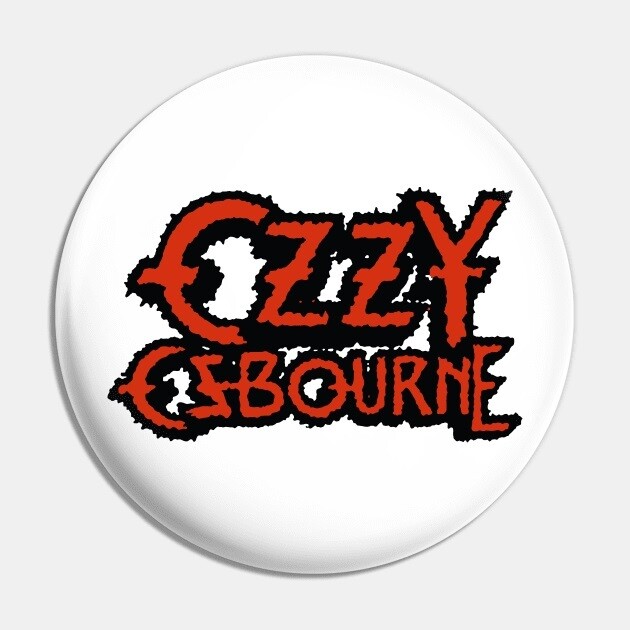 Ozzy Osbourne Classic Logo 2 1/4&quot;D Pinback Button