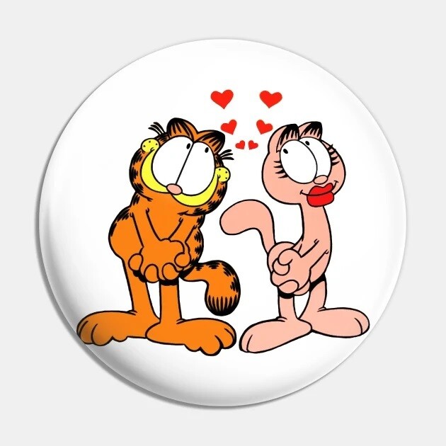 Garfield and Arlene 2 1/4&quot;D Pinback Button