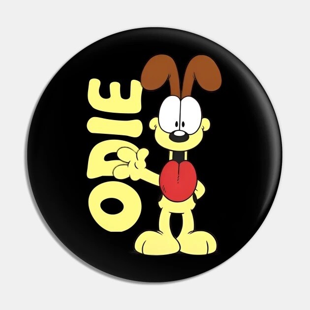 Garfield&#39;s Odie 2 1/4&quot;D Pinback Button