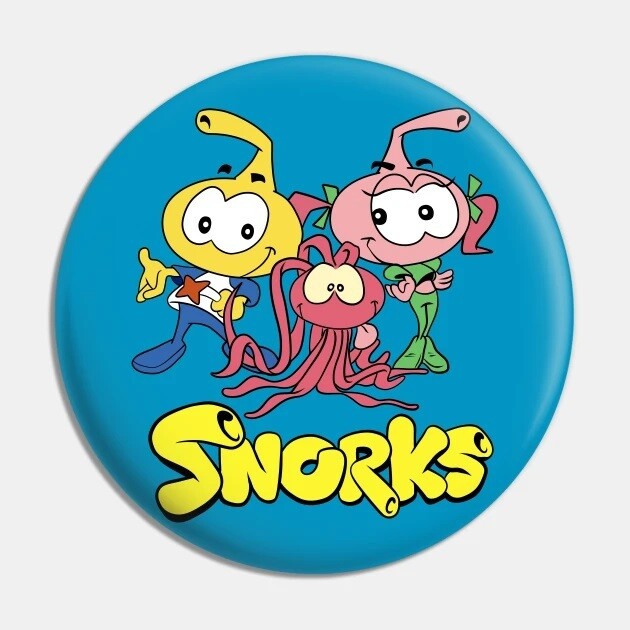 Snorks 2 1/4&quot;D Pinback Button