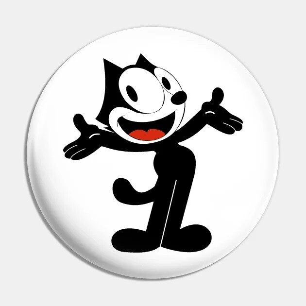 Felix the Cat 2 1/4&quot;D Pinback Button