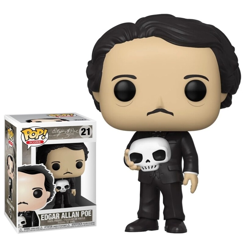 Edgar Allan Poe 3 3/4&quot;H POP! Icons Vinyl Figure #21