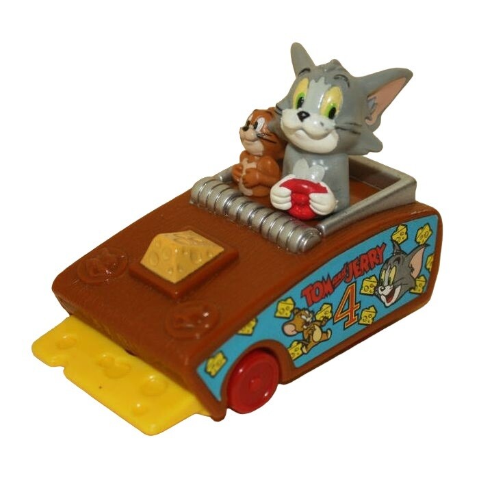 Tom and Jerry in #4 Mousetrap Car Wacky Racing Pull-back Racer