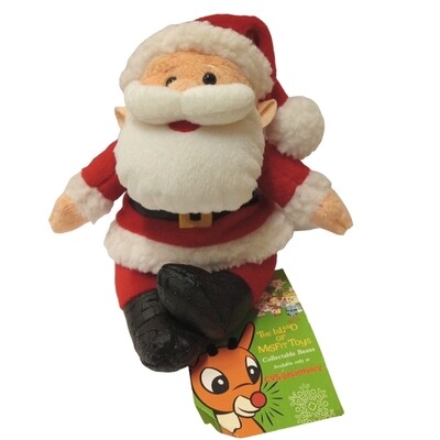 Rudolph The Red-Nosed Reindeer 8"H Santa Claus Beanbag / Ornament