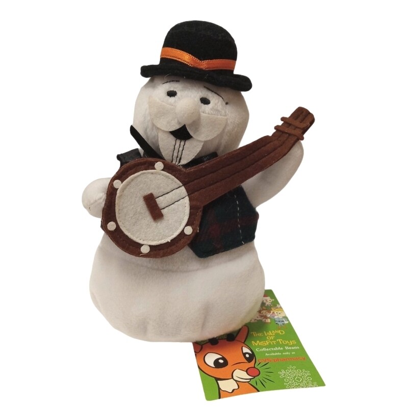 Rudolph The Red-Nosed Reindeer 7&quot;H Sam the Snowman Beanbag / Ornament