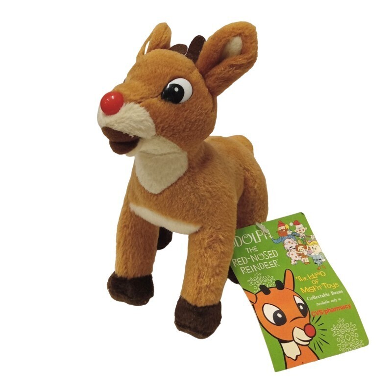 Rudolph The Red-Nosed Reindeer 7"H (Young) Rudolph Beanbag / Ornament