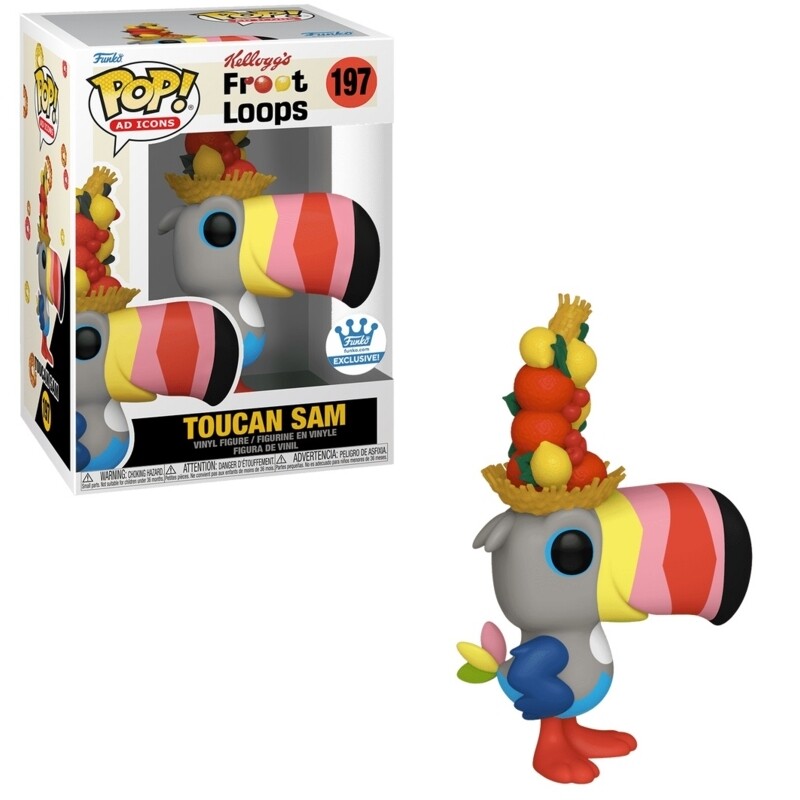 Kellogg&#39;s Froot Loops 3 3/4&quot;H Toucan Sam POP! Ad Icons Vinyl Figure #197